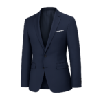 Men’s Premium Navy Blue Formal Blazer - Thumbnail Image 2