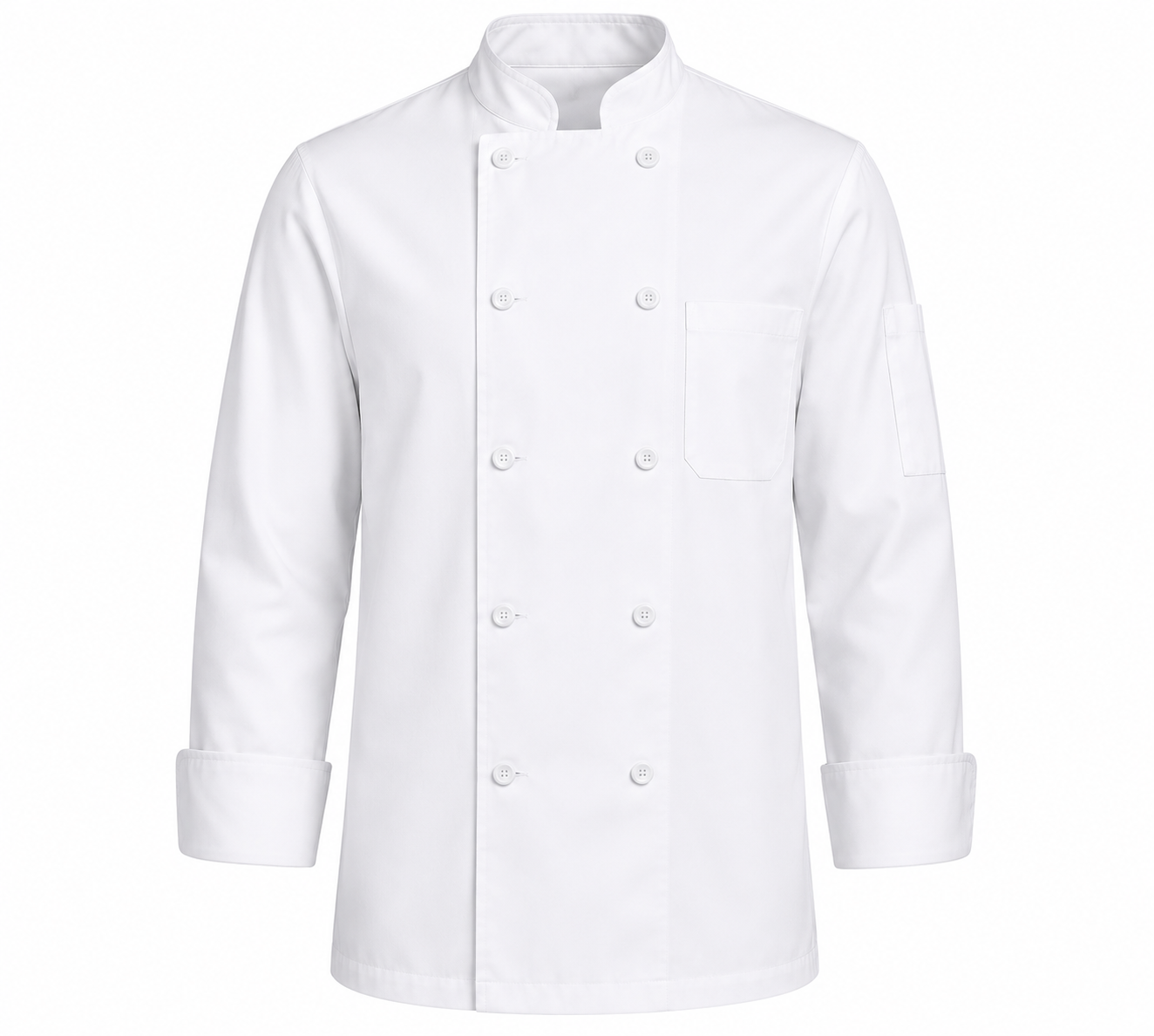 Premium Classic Chef Coat – White - Image 2
