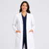 Unisex Professional Healthcare Lab Coat – White - Thumbnail Image 1