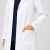 Unisex Professional Healthcare Lab Coat – White - Thumbnail Image 4