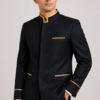 Executive Hotel Staff Uniform Jacket – Black & Gold (Men) - Thumbnail Image 5